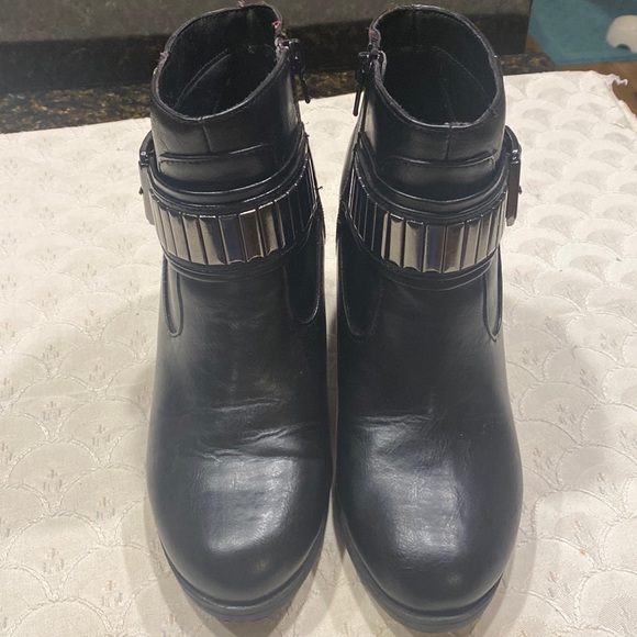 Rampage Black Booties Size 7.5 - Picture 2 of 10